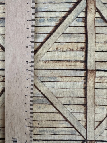 Patchwork Baumwolle - Holzkiste Gelb